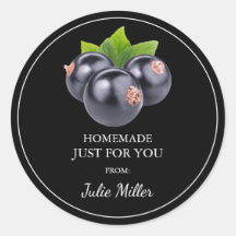 Homemade, só para a sua etiqueta de groselha negra