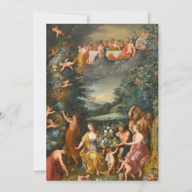 Homenagem à Flora da Deusa, Banquete dos Deuses (Frente)