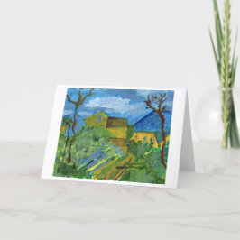 Homenagem ao cartão de nota de Cezanne