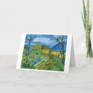Homenagem ao cartão de nota de Cezanne