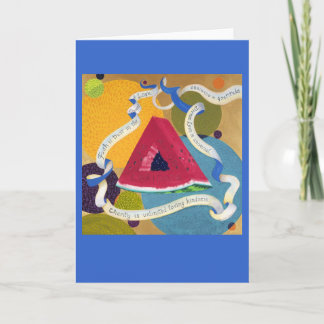 Homenagem ao CARTÃO do triângulo da oração