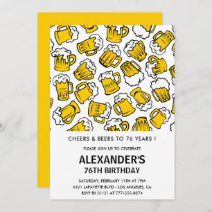 Homens 76 convites para o aniversário