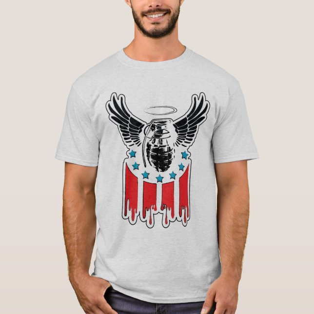 HOMENS AMERICANOS DO BOMBARDEIRO - CAMISA (Frente)