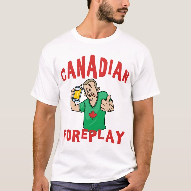 Homens canadenses do t-shirt das preliminares (Frente)