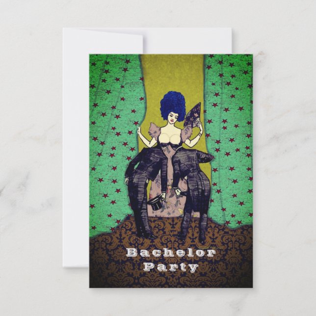 Homens Carecas - Convites de Solteirão / RSVP (Frente)