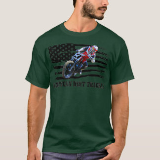 Homens da Camisa Flat Track do Controlador America