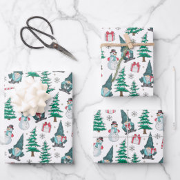 Homens de Neve Gnomo Bengalas Presentes de Natal