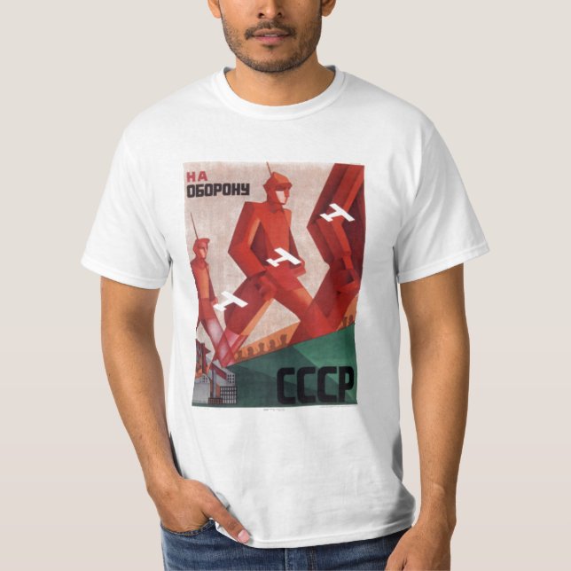 Homens do t-shirt da propaganda de CCCP URSS (Frente)
