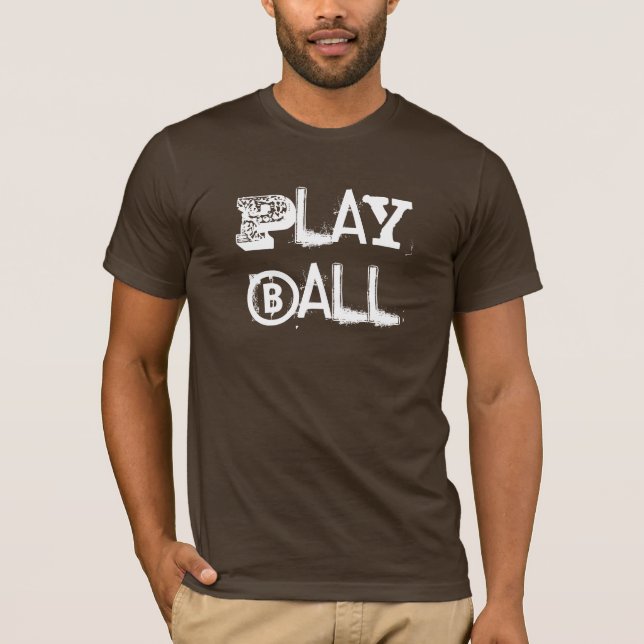 Homens do t-shirt do softball (Frente)