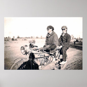 homens dos anos 20 que montam o poster da