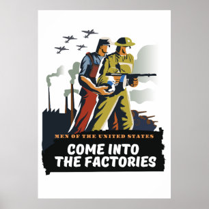 Homens dos Estados Unidos, poster WW2