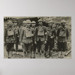 Homens em Impressão WI Máscara de Gás