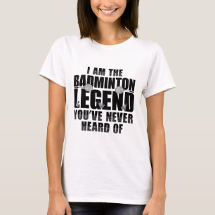 Homens Engraçados Da Camisa Badminton Jogador 1