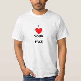 HOMENS EU AMO SUA CAMISA DE ROSTO