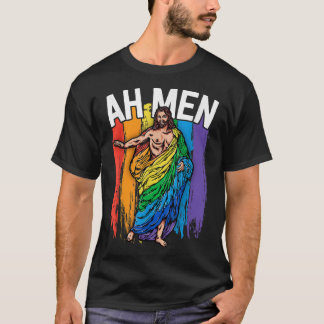 Homens Gay Jesus Camisa LGBTQ Camisas Engraçadas O