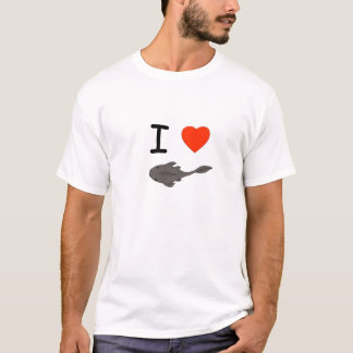Homens mim camisa de Plecostomuses do coração