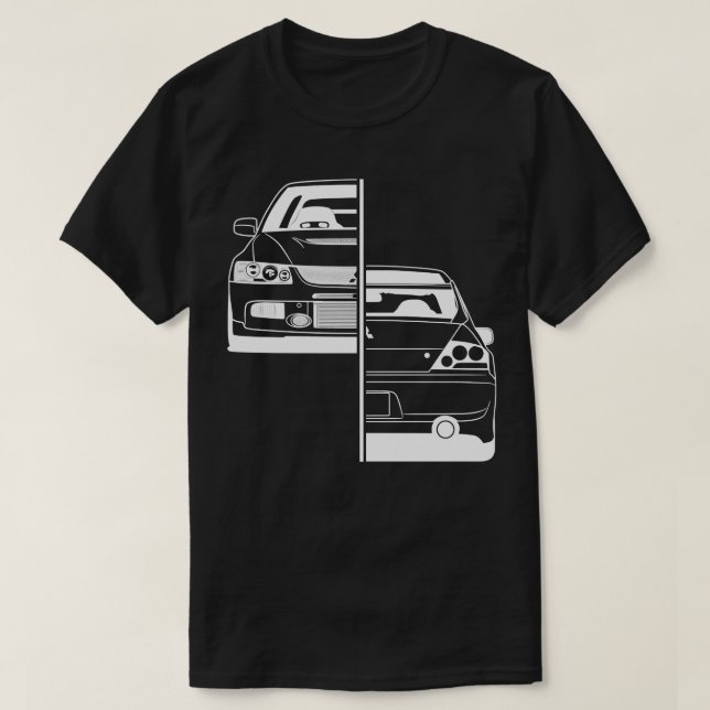 Homens Mitsubishi Lancer Evo 9 Melhor Camisa D (Frente do Design)