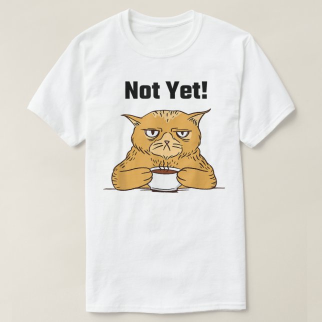 Homens Mulheres Engraçadas Café T-Shirt (Frente do Design)