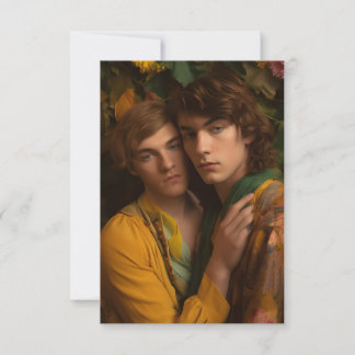 Homens no Cartão de Vazio de Amor