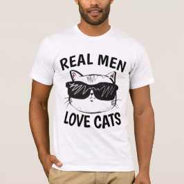 HOMENS REAIS ADORAM GATOS Gatos T-shirts