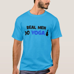 Homens Reais Fazem Yoga - Camisa Engraçada De Yoga