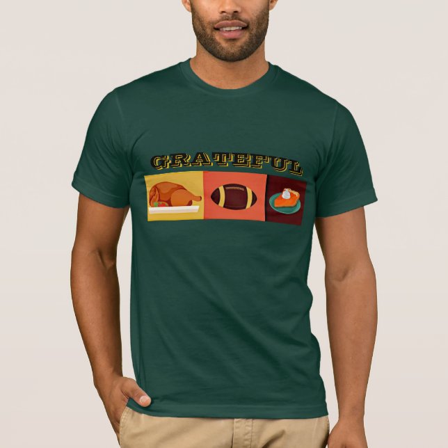 Homens são Grateful T-Shirt (Frente)