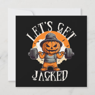 Homens Vamos Malhar Abóbora Jack-O-Lantern Diverti