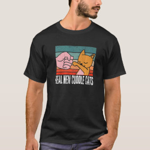 Homens Verdadeiros Gatos De Fecho Camisetas De Gat