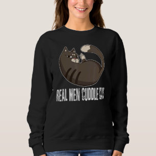 Homens Verdadeiros Gatos De Fecho Camisetas De Gat