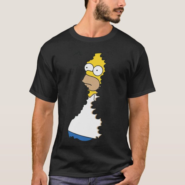 Homer In Hedges Classic T-Shirt (Frente)