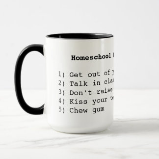 Homeschool ordena a caneca