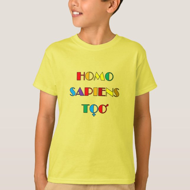 Homo SAPIENS Kids T-Shirt (Frente)