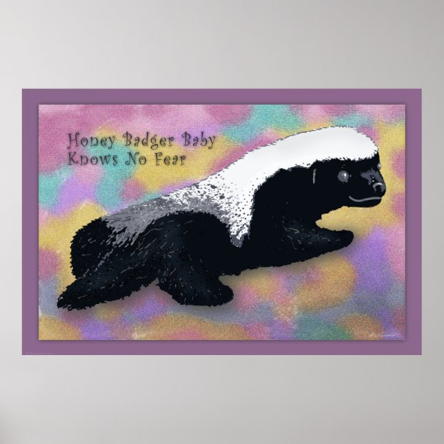 Honey Badger Baby Poster -60x40 -ou menor (Frente)