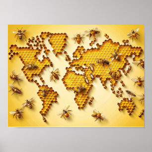 Honey Beers Wall Art Poster