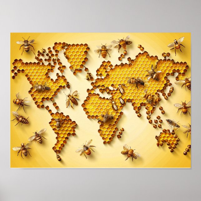 Honey Beers Wall Art Poster (Frente)