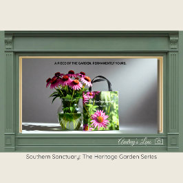 Honeybee & Pink Coneflower Eco-Friendly Tote