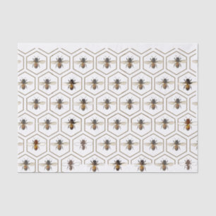 Honeycomb Abelhas Abelhas Abelhas Papel Tecido