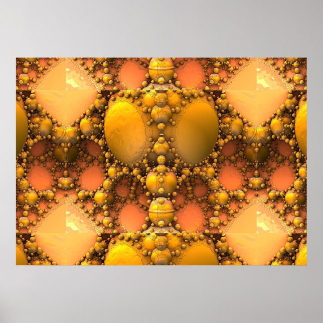 Honeycomb Fractal Poster (Frente)