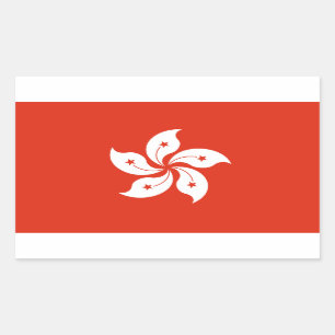 Hong Kong * etiqueta da bandeira