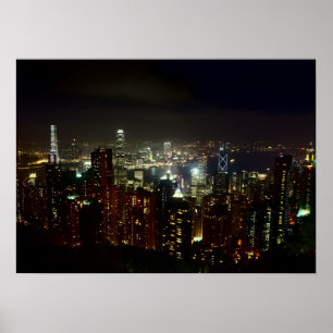 Hong - kong Peak Night poster