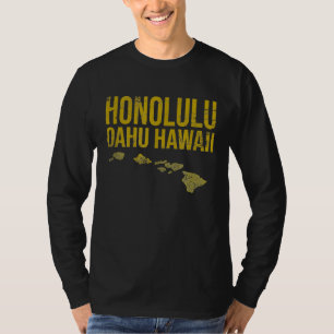HONOLULU HAWAII Oahu Ilhas Havaianas Surf T Camisa