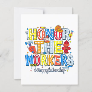 Honra aos trabalhadores Feliz Dia do Trabalho