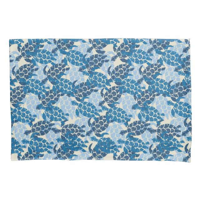 Honu Sea Turtle Havaiana Aloha Reversible Indigo (Frente)