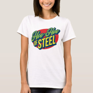 Hoo-Hoo da camiseta feminina de Aço