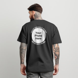 Hoodie ou Camisa do Gráfico Traseiro Personalizado