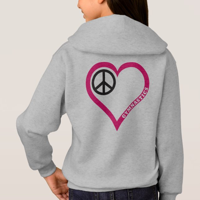 Hoodies das camisas da ginástica da menina do (Verso)