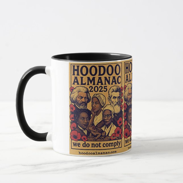 Hoodoo Almanac 2025 não cumprimos a caneca negra (Esquerda)