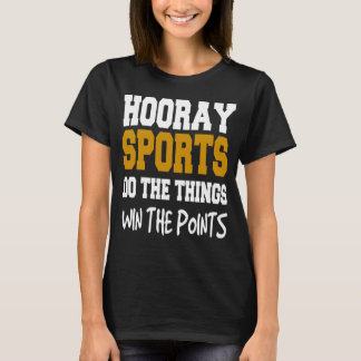 Hooray o t-shirt básico das mulheres dos esportes