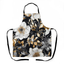 Hope Floral Glitter Apron (MW1003-A)