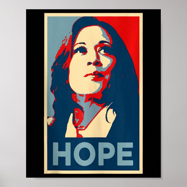 Hope Kamala Harris Hope Poster 47th Vote Empowerme (Frente)